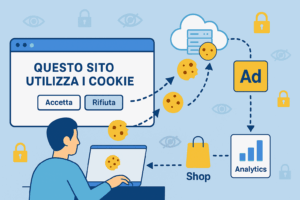 Dalla semplice accettazione sul sito web al tracciamento da parte di server e aziende terze: il percorso invisibile dei tuoi dati tra pubblicità, analytics e profilazione.